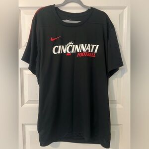 Nike Drifit Black Cincinnati Football Short Sleeve Tee